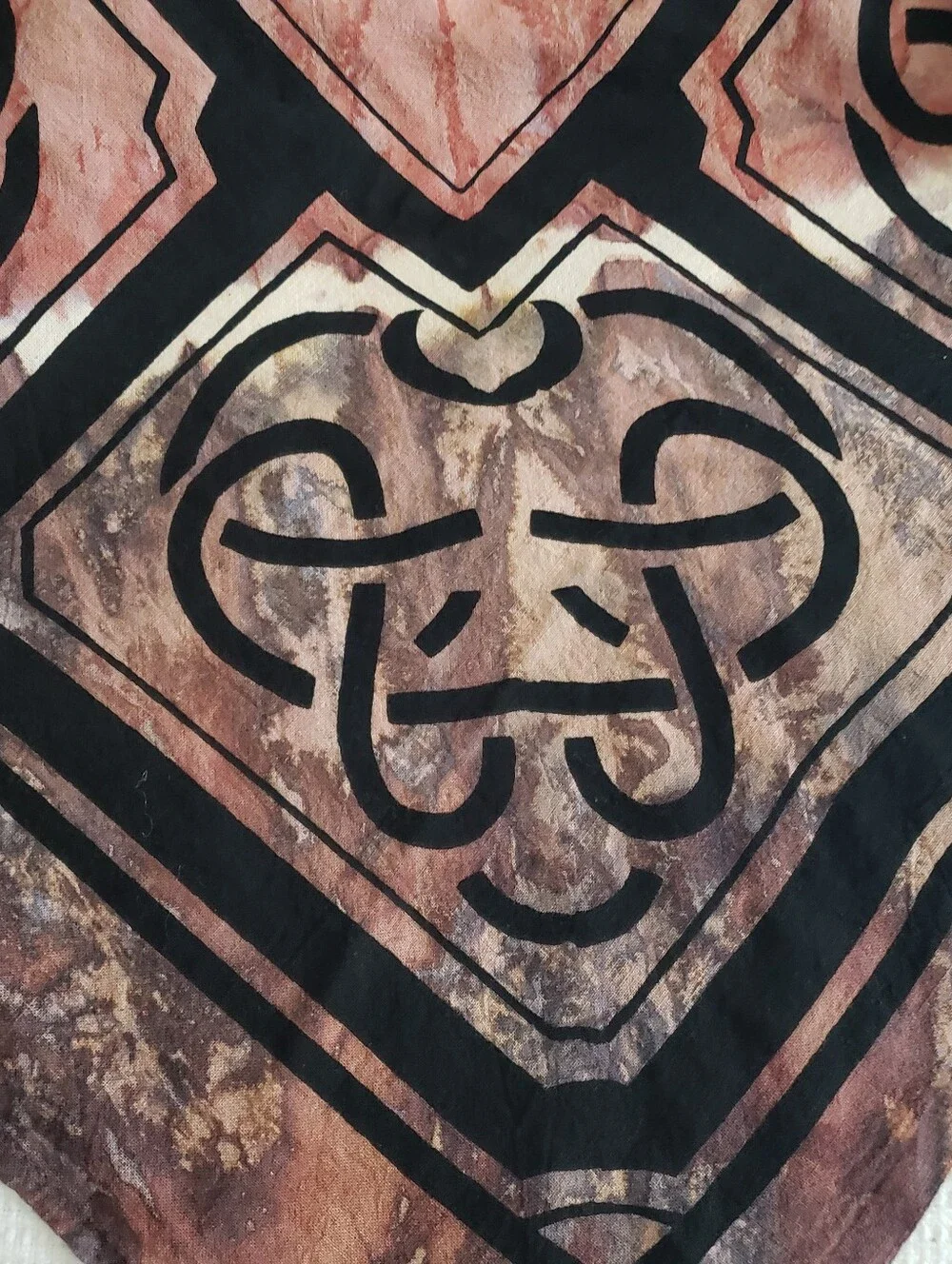 Vintage Gypsy Rose Celtic Cross Tapestry Handcrafted India 80x54 Boho Mirrors